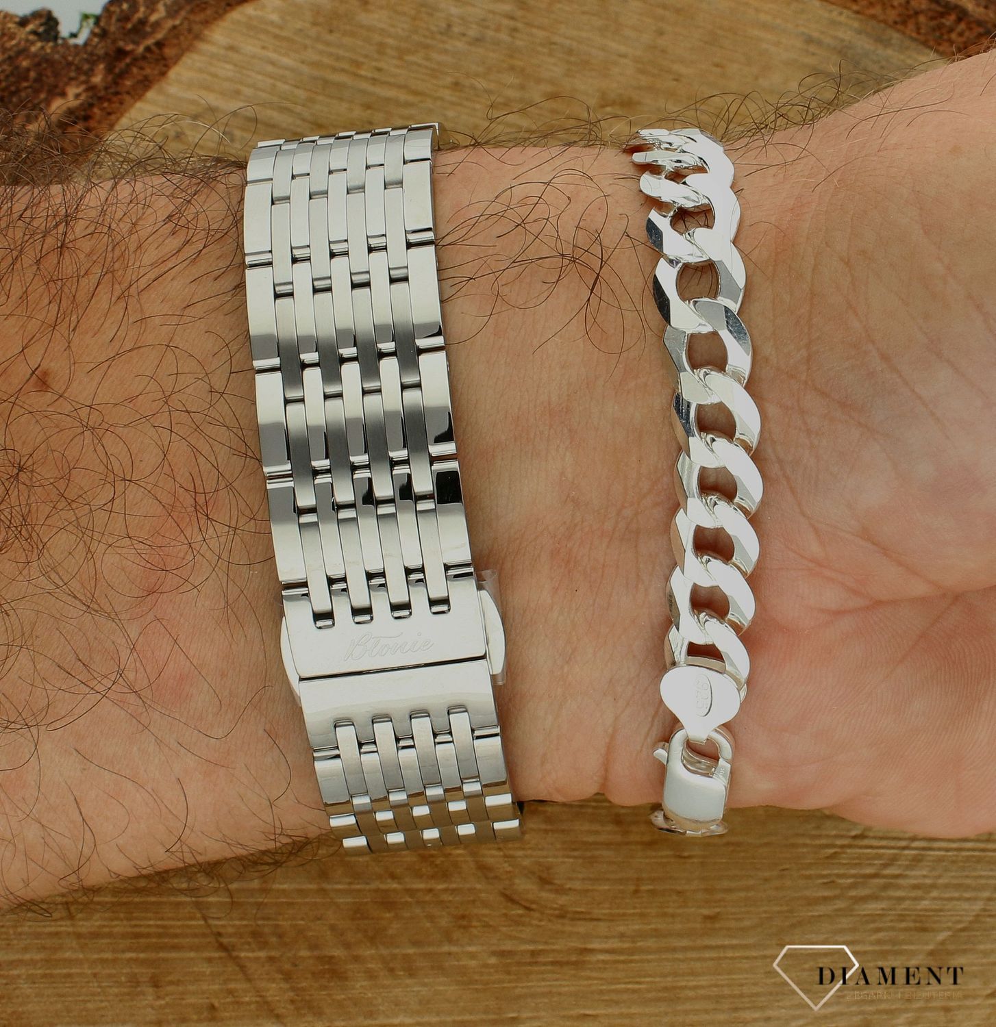 Polski zegarek automatyczny męski Błonie Jantar Noc⌚ Grawer na zegarku gratis 🔝 Męski zegarek na bransolecie klasyk🎁Prezent na Walentynki ❤️Prezent na Święta🤗 Największy wybór polskich zegarków w sklepie zegarki-diament.p.jpg